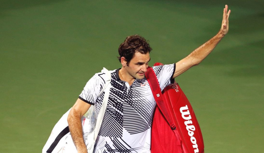 Federer se despide de Dubai