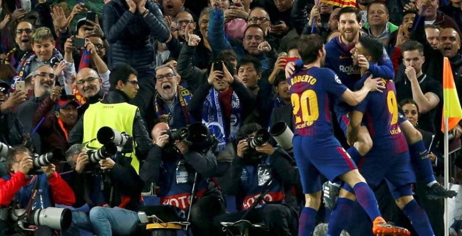 Messi lidera al Barcelona  y lo sitúa en la siguente fase