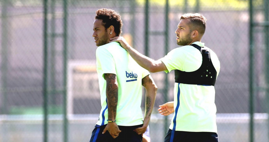 Jordi Alba: "No tengo ni idea de si Neymar va a seguir"