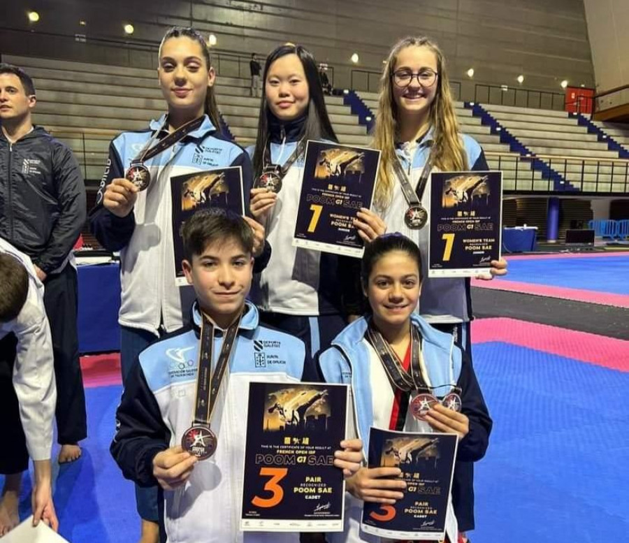 Primeras medallas en el medallero internacional para el Club Taekwondo Sada