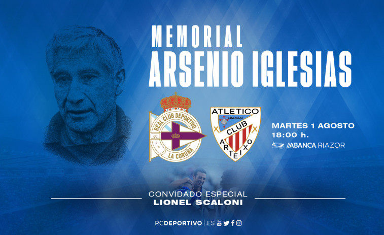 El Memorial Arsenio Iglesias se traslada a Riazor y homenajeará también a Lionel Scaloni