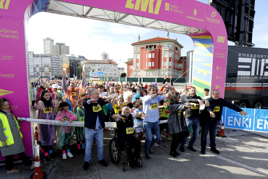 A Coruña se echó a la calle para disfrutar de la Carrera Enki