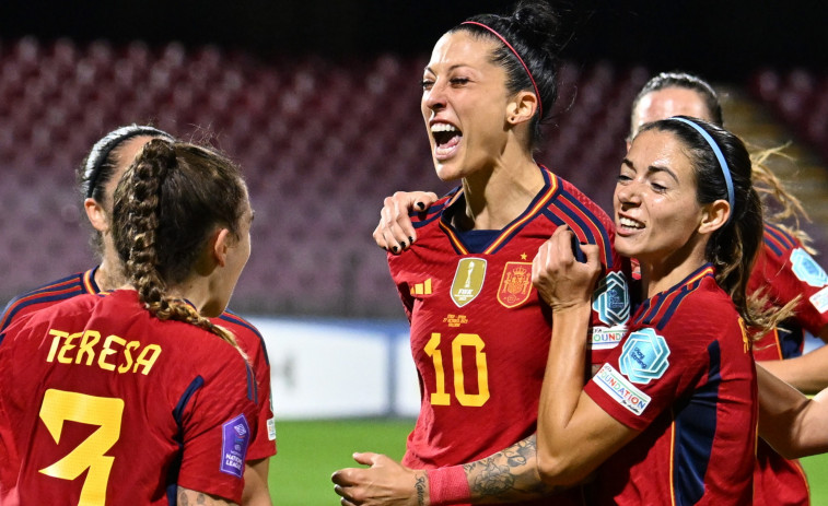 Jenni Hermoso da el triunfo a España en su regreso (0-1)