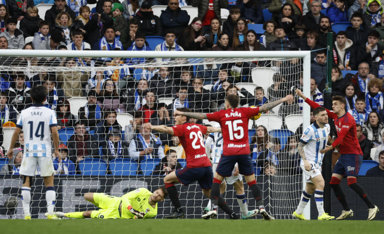 Osasuna venció a la Real Sociedad  gracias a un gol de Ante Budimir (0-1)