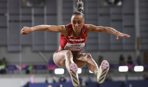Ana Peleteiro, bronce mundial de pista cubierta en triple salto en Glasgow