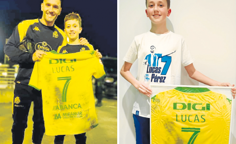 La camiseta de Lucas en Las Gaunas, con barro y todo, ya luce en el marco de Iker