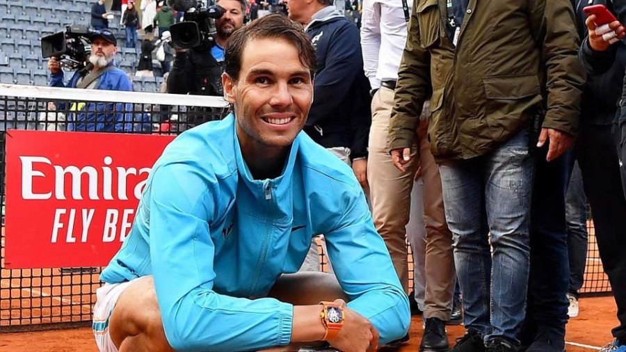 Rafa Nadal conquista Roma por novena vez