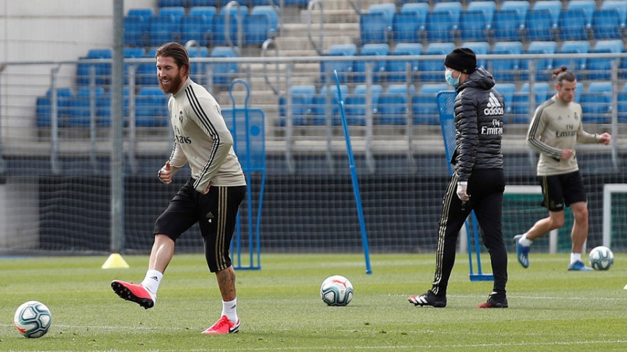 Zidane aumenta la carga  en el tercer entrenamiento