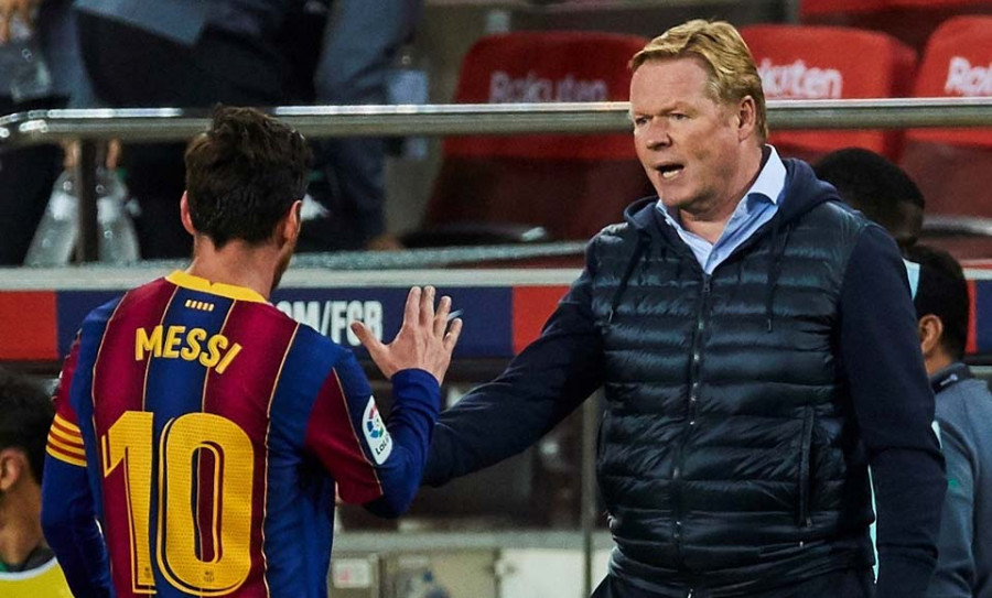 Ronald Koeman vuelve a dejar en casa a Leo Messi