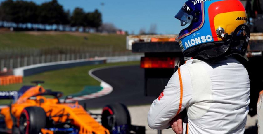 Fernando Alonso, con ganas de subirse a su monoplaza