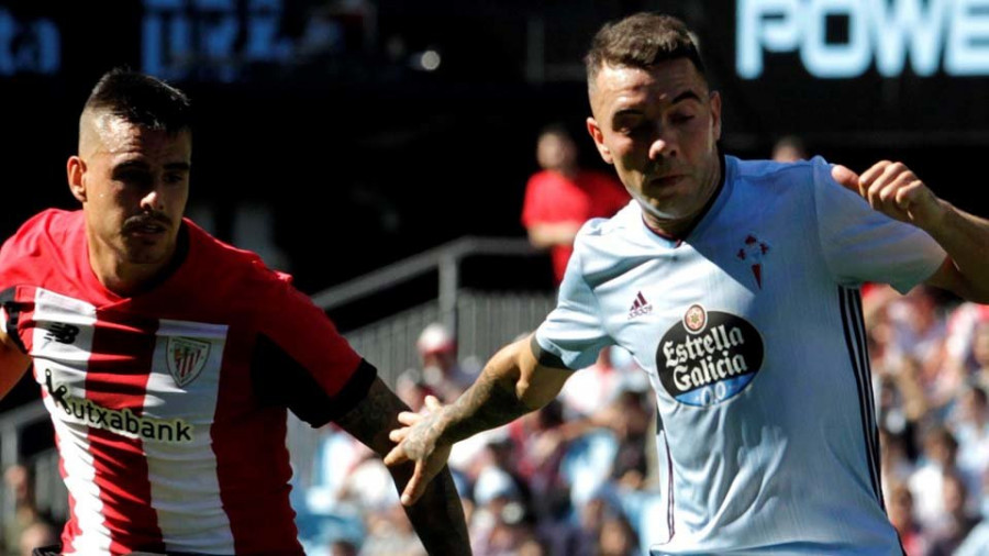 El primer gol de Aspas certifica el triunfo celeste