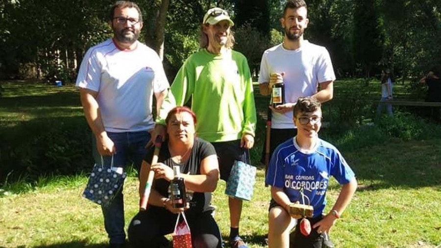 Xan Rodiño, primeiro gañador na proba celebrada na Laracha