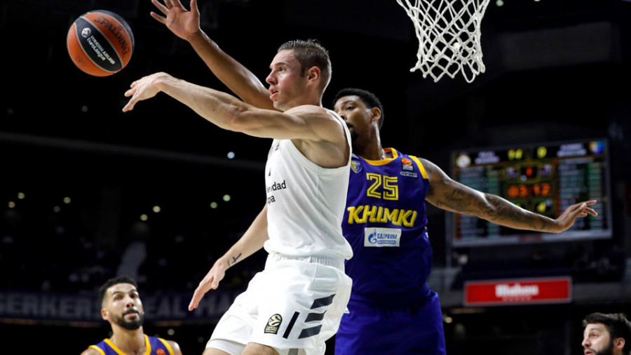 El Real Madrid sufre  ante un Khimki sin Shved