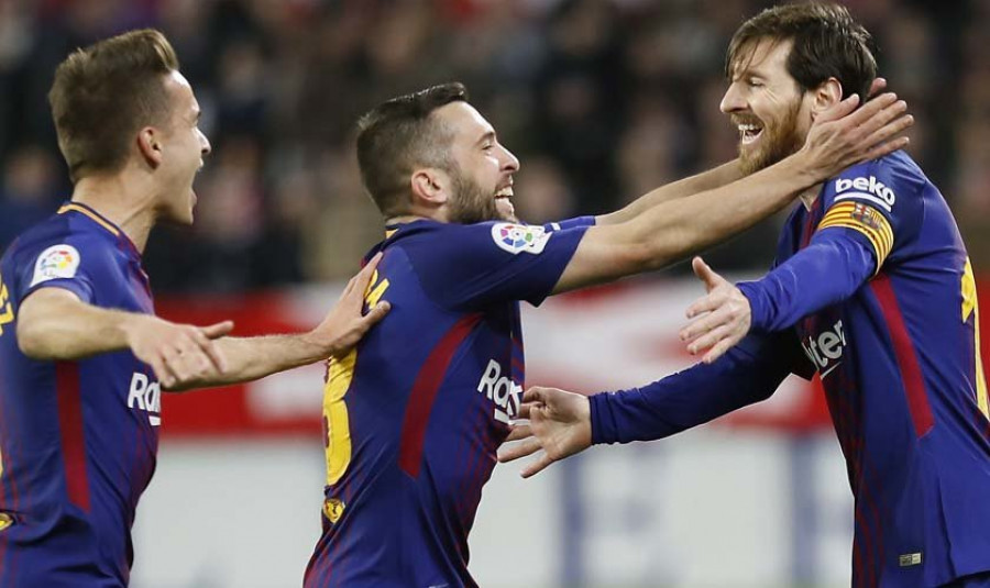 Messi y Luis Suárez impiden al final la primera derrota del Barcelona