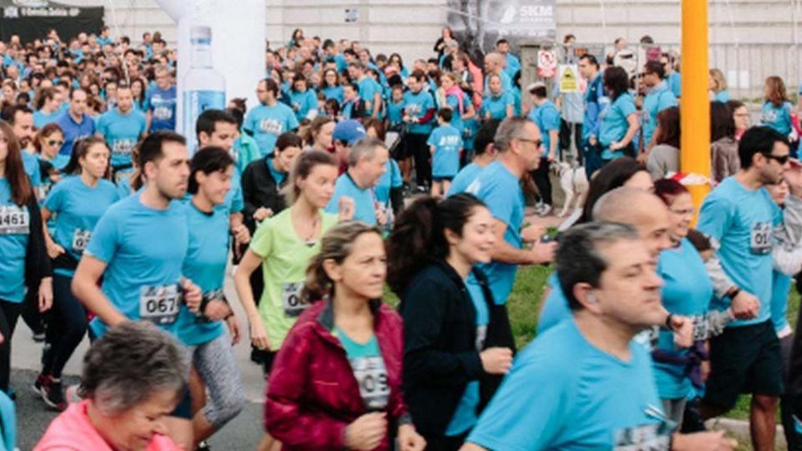 Todo listo para recorrer los 5 kms solidarios