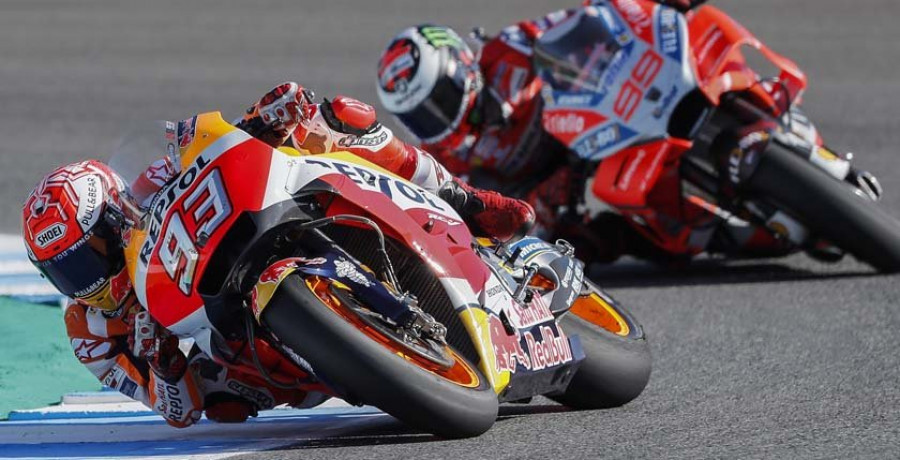 Lorenzo y Rossi, grandes obstáculos de Márquez