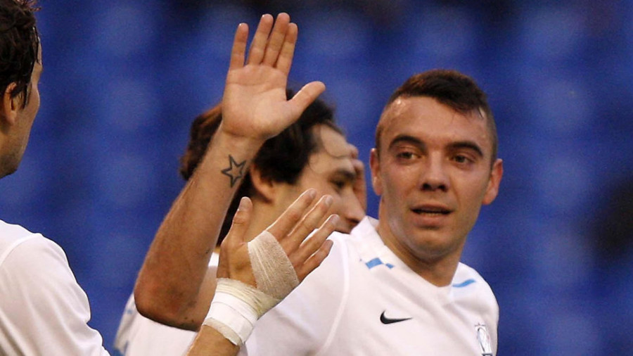 Aspas, galardonado con la Medalla de Oro de la RFGF