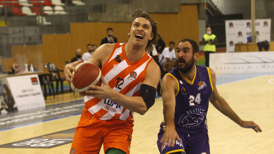 Augustas Pecikevicius, en un partido contra el Palencia