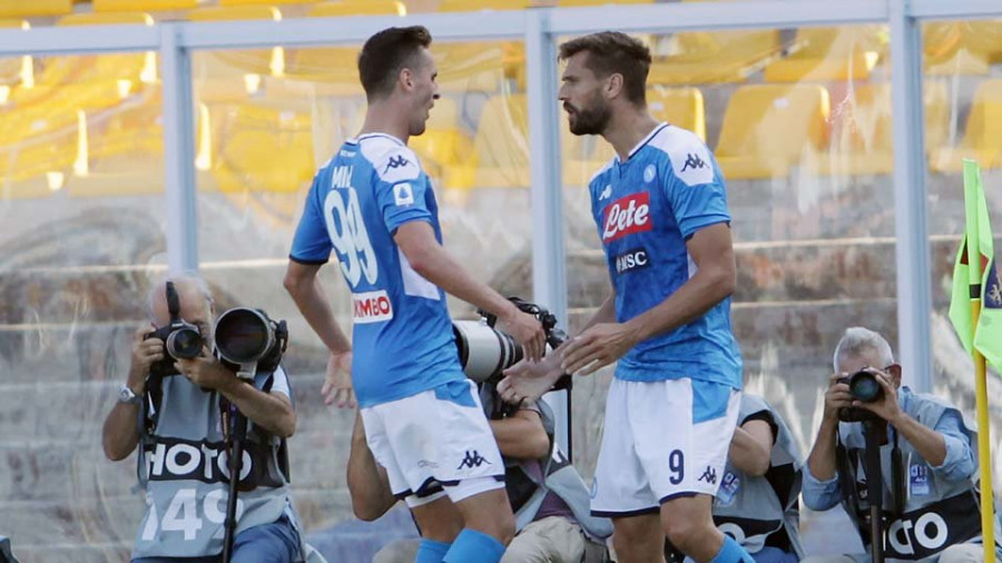 Fernando Llorente ruge al mando del Nápoles