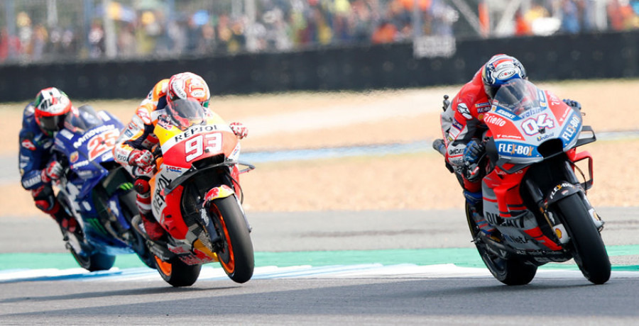 Márquez y Dovizioso no arriesgan