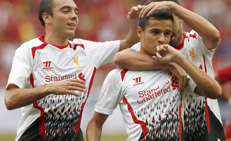 Aspas se reencuentra con su cicerone en Liverpool