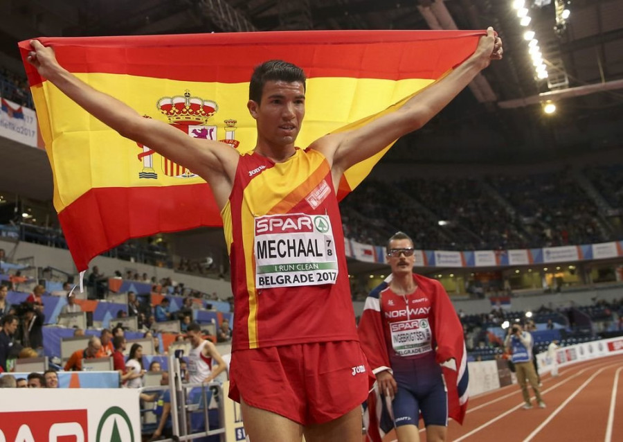 Adel Mechaal, campeón de Europa de 3000 metros