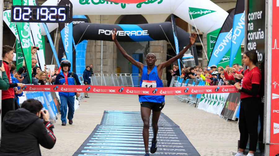 Los kenianos no dieron opción en la maratón