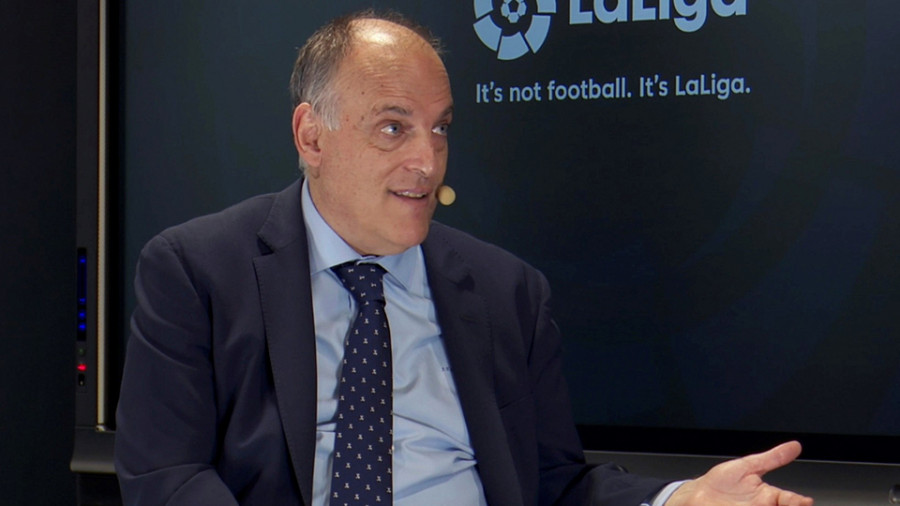 Tebas: "Europa dice que el futuro no es con los clubes teniendo el poder de las decisiones"