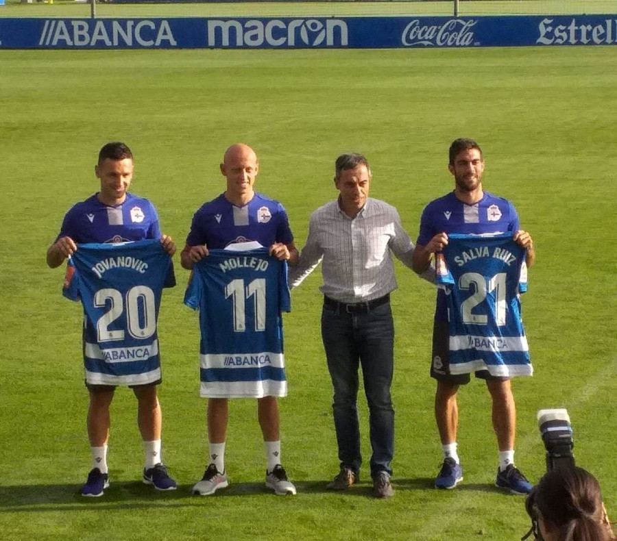 Salva Ruiz, Jovanovic y Mollejo, ambiciosos a su llegada al club
