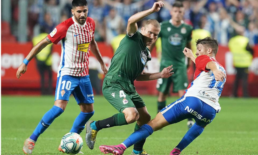 El Depor recibirá el día 14, a las 17.00 horas, al Sporting