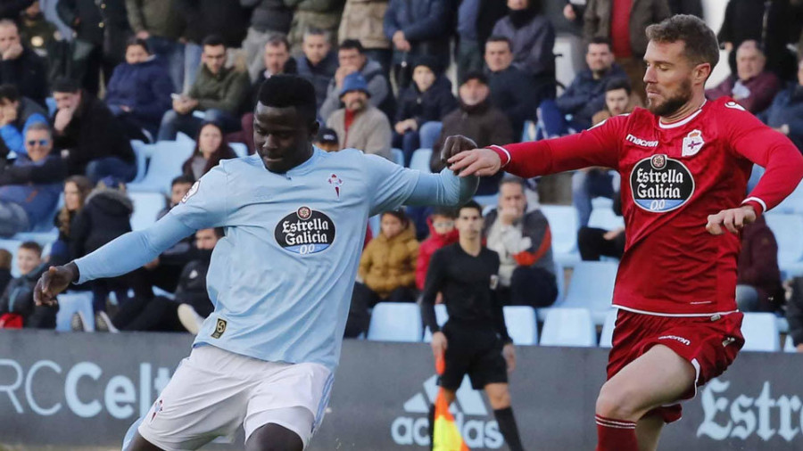 El Celta B, con más en juego que el Coruxo en el derbi