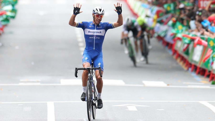 Philippe Gilbert, un clásico alza los brazos en Bilbao