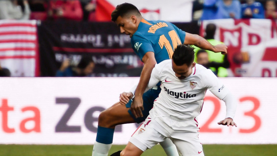 El Atlético mantiene la segunda plaza ante un Sevilla que expuso más
