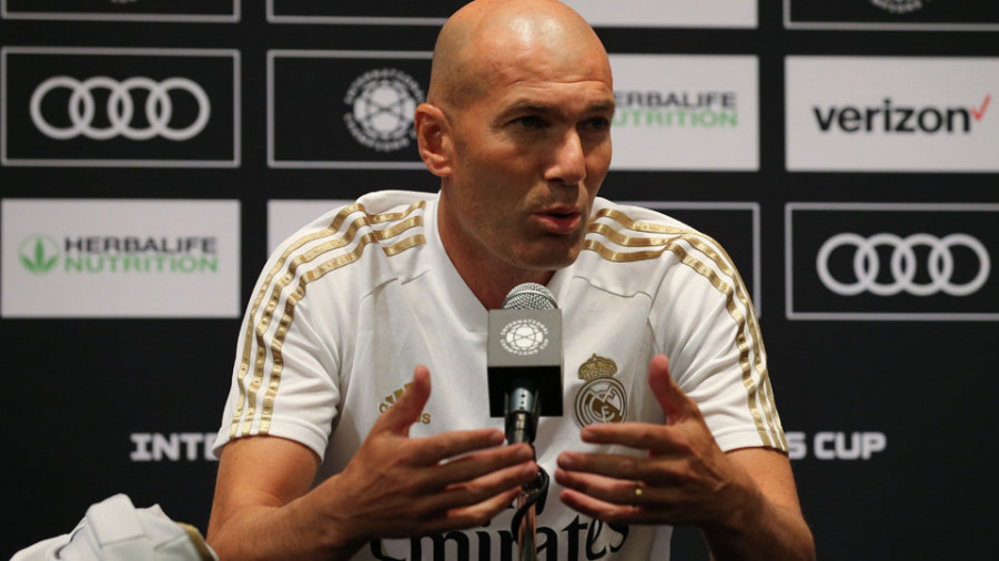 Zidane: “Estoy muy satisfecho con todos los jugadores”