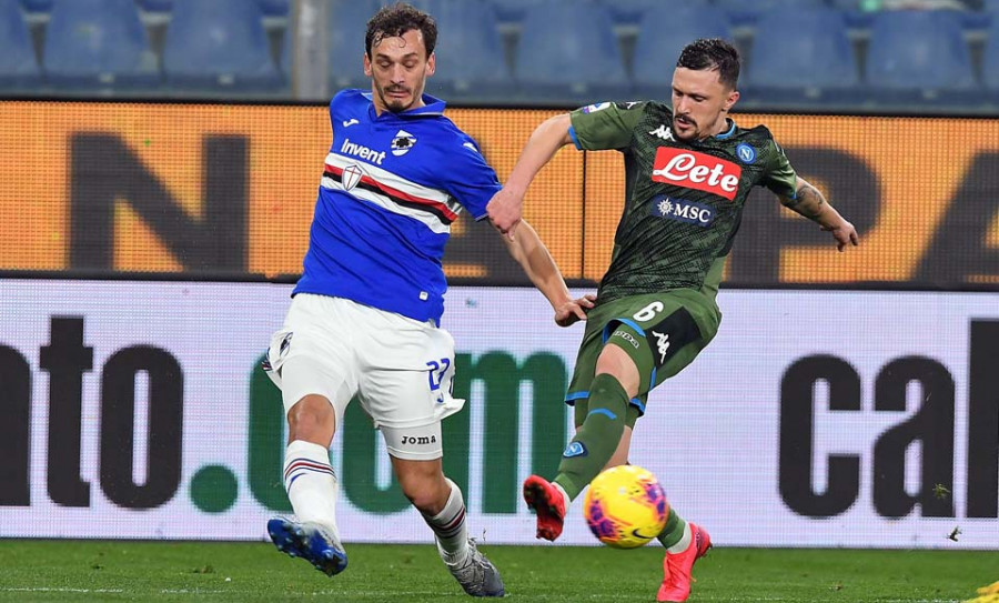 Gabbiadini, segundo jugador de la Serie A con coronavirus