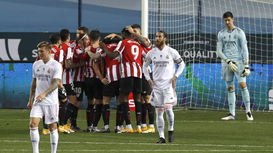 El Madrid, a los leones