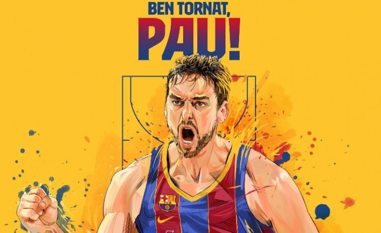 El Barça hace oficial la vuelta de Pau Gasol 20 años después