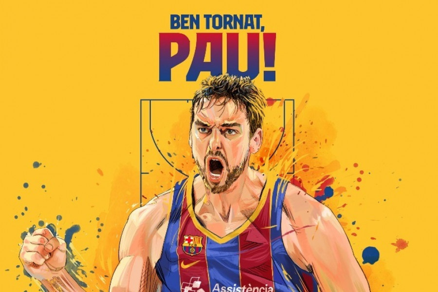 El Barça hace oficial la vuelta de Pau Gasol 20 años después