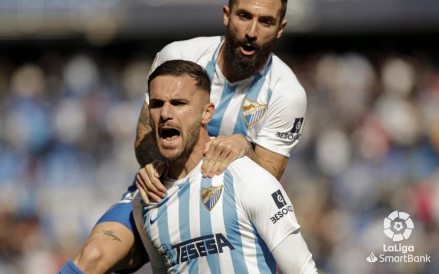 El Mirandés gana al Málaga y se engancha al tren del 'playoff' de ascenso a LaLiga Santander