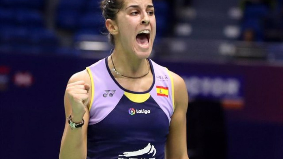 Carolina Marín y Pablo Abián debutan con victoria en el Abierto de Suiza