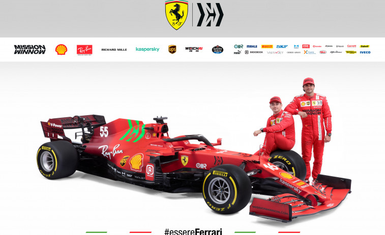 SF21, el Ferrari  de Sainz y Leclerc  para el Mundial 2021