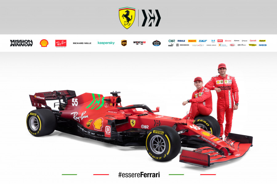 SF21, el Ferrari  de Sainz y Leclerc  para el Mundial 2021