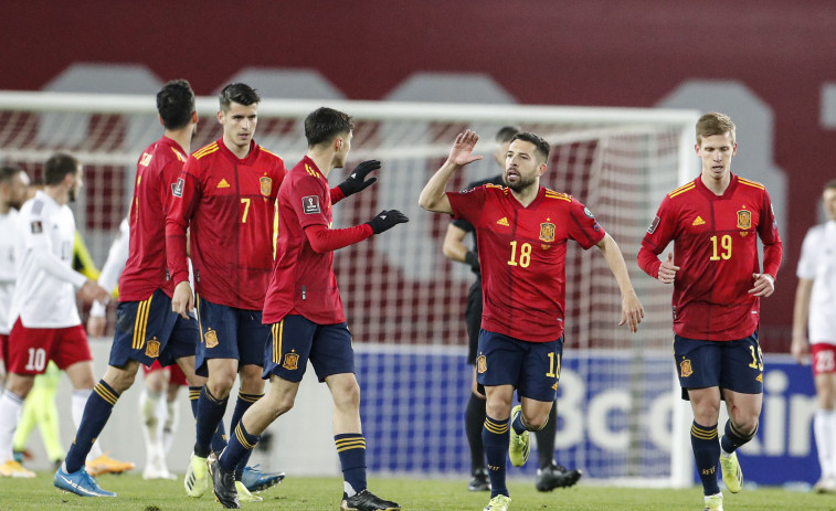 Dani Olmo resucita a España, para darle el 1-2 ante Georgia