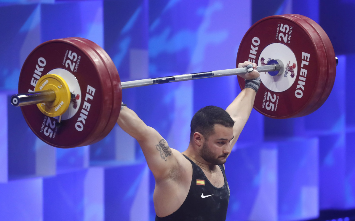 Víctor Castro durante el Europeo de Moscú