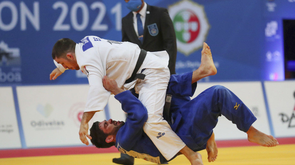 Alberto Gaitero se cuelga la medalla de bronce en el europeo de judo