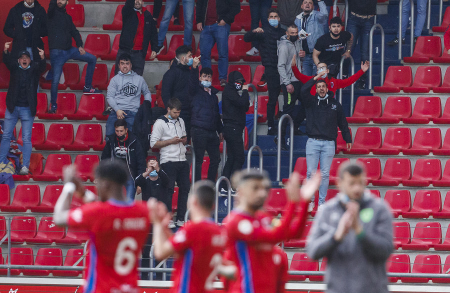 Detenido un aficionado del Numancia en un altercado tras el partido contra el Depor