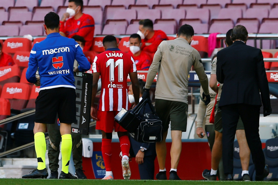 Thomas Lemar sufre una lesión muscular y podría perderse lo que resta de LaLiga Santander