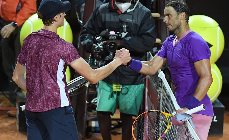 Nadal saca un debut de nivel ante Sinner en Roma