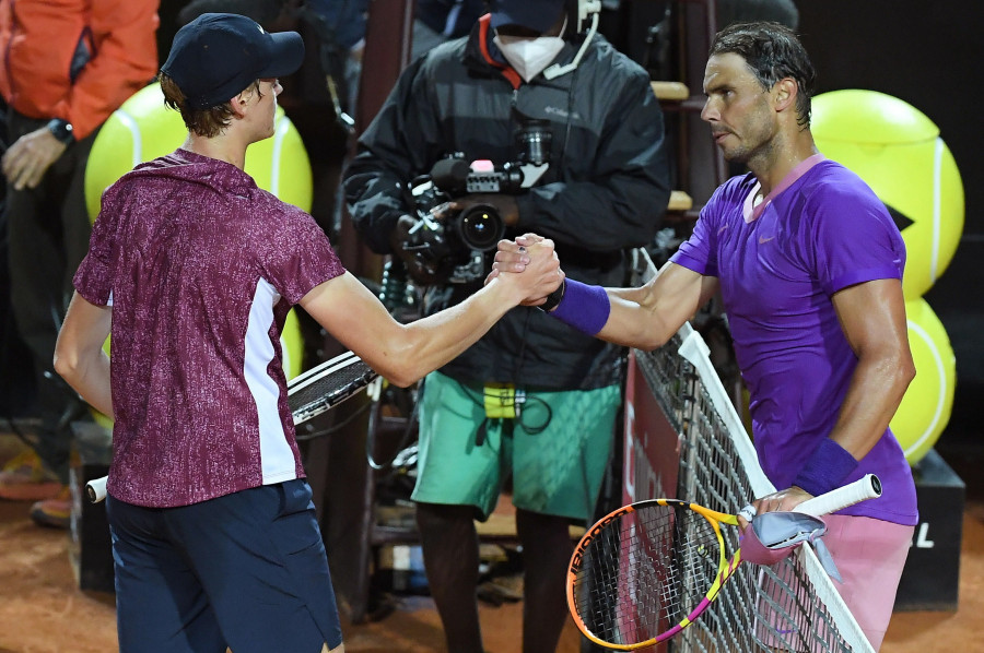 Nadal saca un debut de nivel ante Sinner en Roma