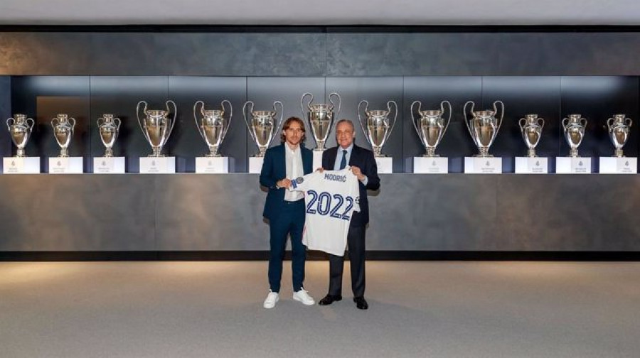 Luka Modric renueva con el Real Madrid hasta 2022